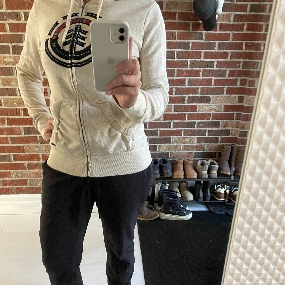 Element, Women Hoodie Full zip, Ivory